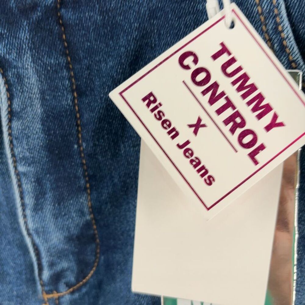 RISEN High Rise Tummy Control Denim - Picture 2 of 4